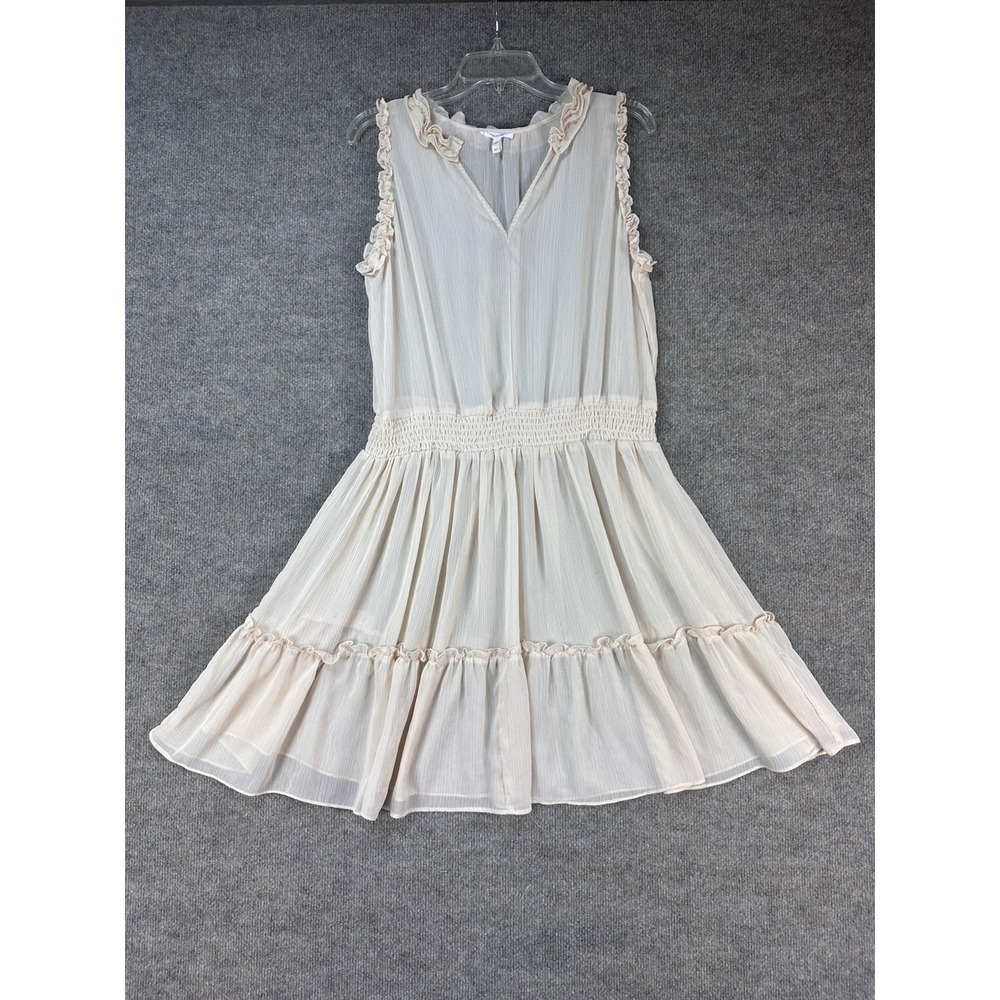 Maurice's Sheer Beige Tan XL Dress Beach Coverup Boho Festival Coastal Country